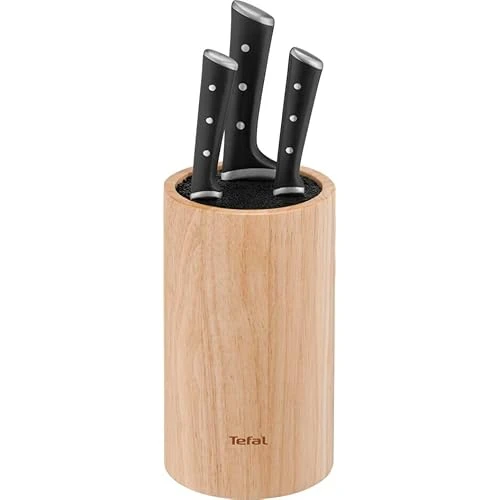 Tefal Ice Force Ahşap Standlı 3'Lü Bıçak Seti ürün görseli 1