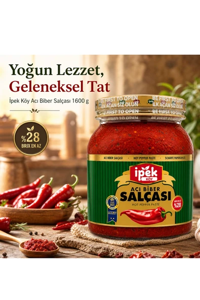 İpek Acı Biber Salçası 1600 gr Pet - Resim 2