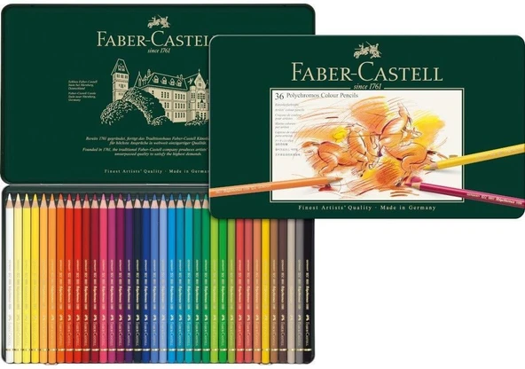 Faber-Castell Polychromos Kuru Boya Kalemi, 36 Renk ürün görseli 1