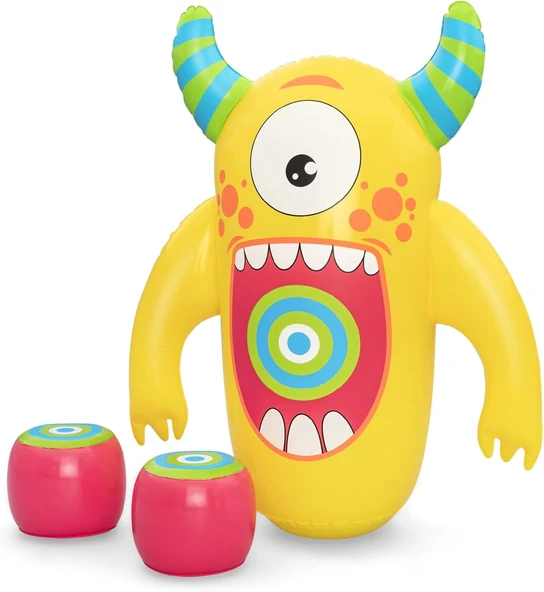 Bestway Kids Şişirilebilir Canavar Nakavt Bop Çantası Boks Eldivenleri Ile ürün görseli 1