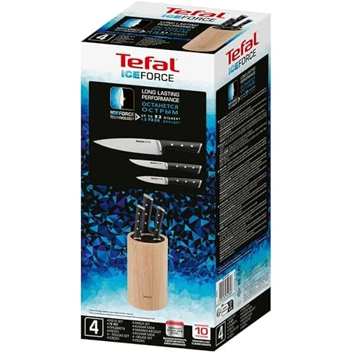 Tefal Ice Force Ahşap Standlı 3'Lü Bıçak Seti - Resim 8