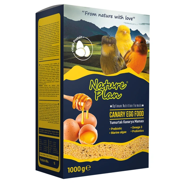 Nature Plan 1000 gr Ballı Yumurtalı Kuş Maması Skt:11/2027 ürün görseli 1