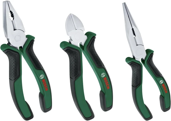 Bosch Home And Garden Pense Seti 3 Parça (Kargaburun, Yan Keski, Pense) ürün görseli 1