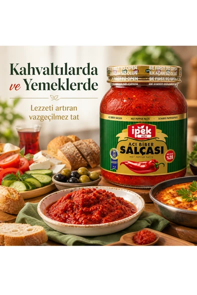 İpek Acı Biber Salçası 1600 gr Pet - Resim 4