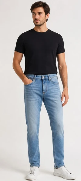 Mavi M00351A3240 Marcus Mid Blue Ultra Move Jean Pantolon Erkek Kot Pantolon ürün görseli 1