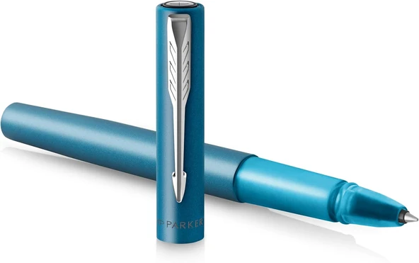 Parker Vector Xl Tükenmez Kalem | Metalik Cam Göbeği Lake Pirinç Üzerine | Siyah Mürekkep Doldurmalı ürün görseli 1
