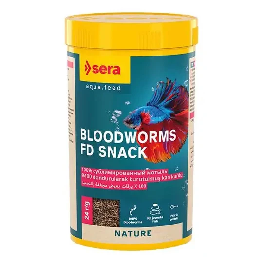 Sera Bloodworms FD Snack (kan kurdu) 250 ml Skt: 12/2028 ürün görseli 1