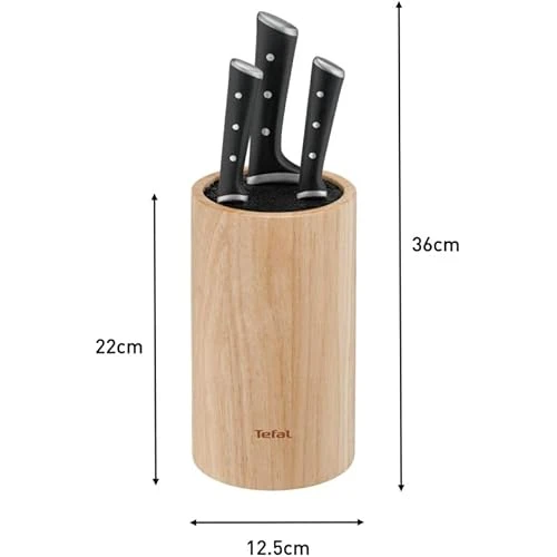 Tefal Ice Force Ahşap Standlı 3'Lü Bıçak Seti - Resim 7