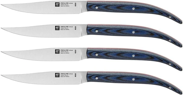 Zwilling 391620000 4'Lü Biftek Bıçağı Seti, Mavi ürün görseli 1