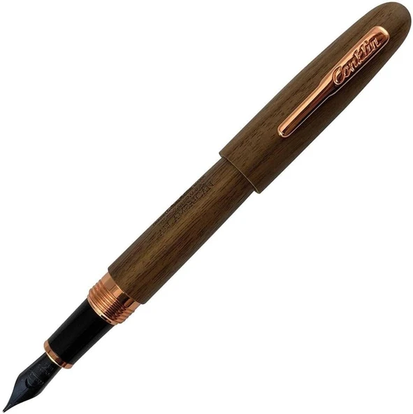 Conklin All American Golden Walnut Rose Gold Limited Edition Dolma Kalem M Uç ürün görseli 1