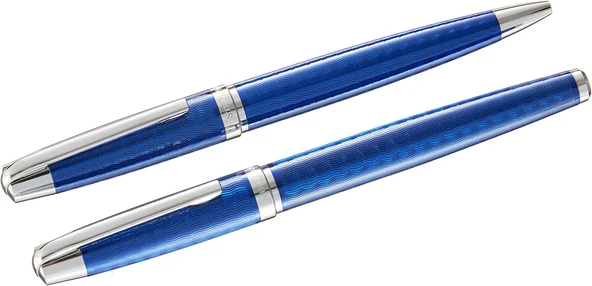 Steelpen Carens Serisi 262 Mavi Dolma Kalem+Tükenmez Kalem ürün görseli 1