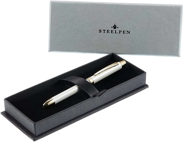 Steelpen 430-4 3 Fonksiyonlu Tükenmez Kalem Beyaz ürün görseli 1