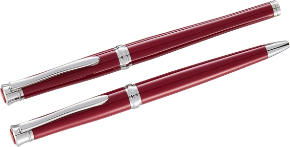 Steelpen Lemans Serisi 812 Bordo Dolma Kalem +Tükenmez Kalem ürün görseli 1