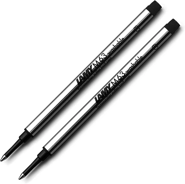 Lamy M63 Siyah Roller Kalem Yedeği 2'Li Set ürün görseli 1