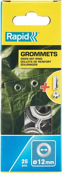 Rapid Kuşgözü 2 Parça Dlk Halka 12 Mm 25 Adet ürün görseli 1