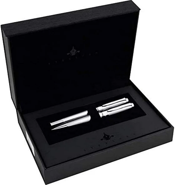 Steelpen 7283 Santana Krom Dolma Kalem+Tükenmez Kalem ürün görseli 1