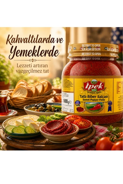 İpek Tatlı Biber Salçası 1600 gr Pet - Resim 4