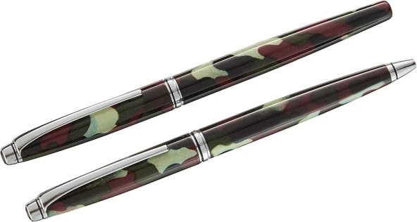 Steelpen 669 Kamuflaj Dolma Kalem+Tükenmez Kalem ürün görseli 1