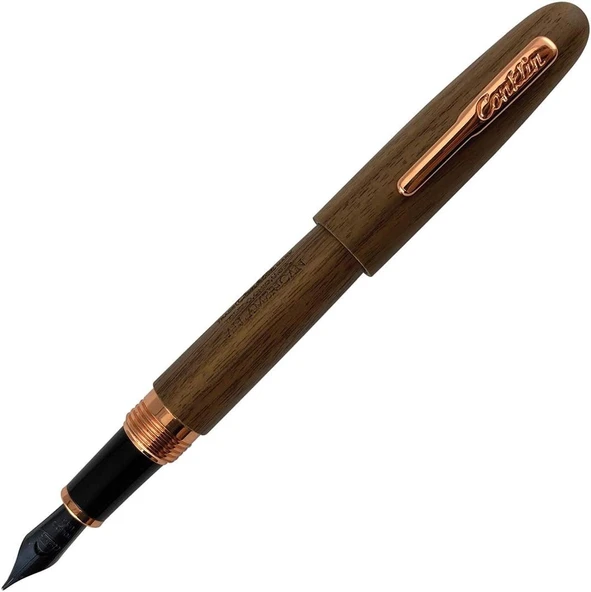 Conklin All American Golden Walnut Rose Gold Limited Edition Dolma Kalem B Uç ürün görseli 1