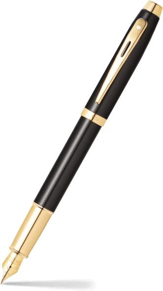 Sheaffer 93220 Sheaffer 100 Dolma Kalem, Medium Uç Siyah Altın ürün görseli 1