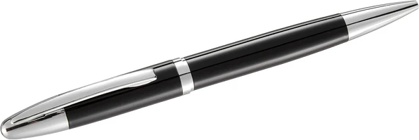 Steelpen Venüs Serisi 171T Siyah Krom Tükenmez Kalem ürün görseli 1