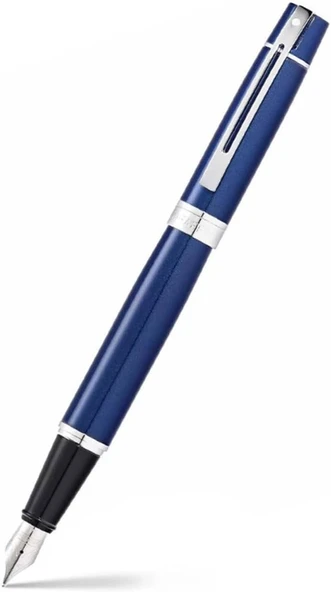 Sheaffer 9341-0 300 Serisi Dolma Kalem (M) Parlak Mavi Krom ürün görseli 1