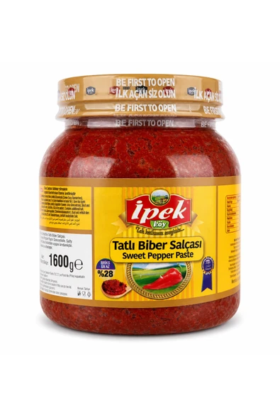 İpek Tatlı Biber Salçası 1600 gr Pet x 3 Adet - Resim 2