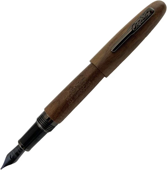 Conklin All American Golden Walnut Gunmetal Limited Edition Dolma Kalem F Uç ürün görseli 1