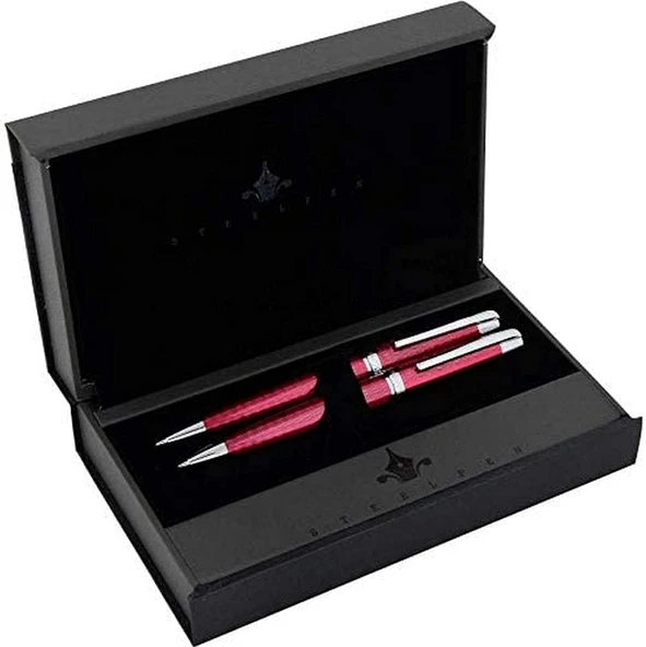 Steelpen Carens Serisi 263 Bordo Tükenmez Kalem +Versatil Kalem ürün görseli 1