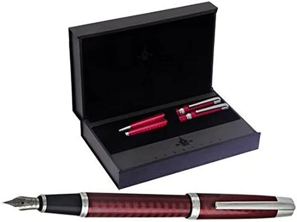 Steelpen Carens Serisi 263 Bordo Dolma Kalem+Tükenmez Kalem ürün görseli 1