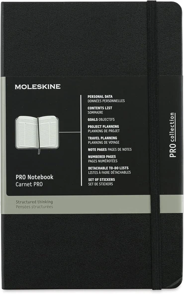 Moleskine Profesyonel Not Defteri (Büyük, Sert Kapaklı) Siyah ürün görseli 1