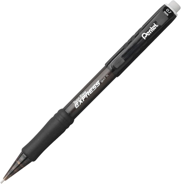 Pentel® Twist-Erase® Express Mekanik Kurşun Kalem, 0,7 Mm, Siyah Varil ürün görseli 1