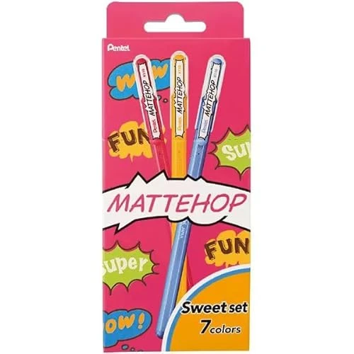 Pentel 1.0 Mm Parlak Jel Roller Kalem - 7 Adet Blisterli - Mattehop ürün görseli 1