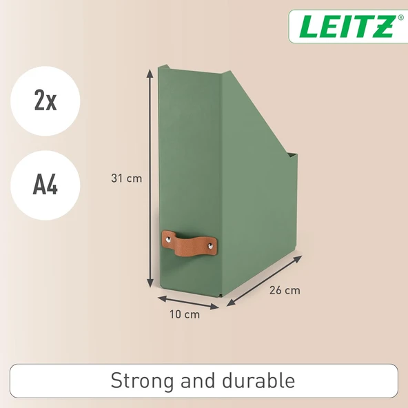 Leitz Puro Kutu Klasör 2’Li Yeşil - Resim 4