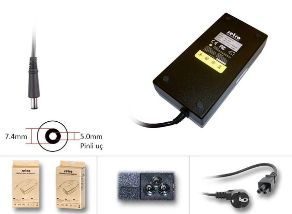 Hp 397747-001 Notebook Adaptör ( RETRO MARKA 18.5V 7.9A 150W) ürün görseli 1
