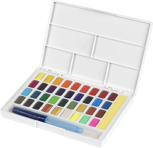 Faber-Castell Creative Studio Tablet Suluboya, 36 Renk, Parlak Ve Canlı Renkler, Ergonomik Tasarım, ürün görseli 1