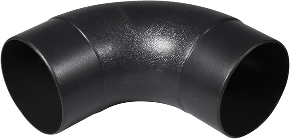 Powertec 70105 Açılı Toz Hortumu Bağlantısı, 10,2 Cm, 90 Derece Açı, Siyah ürün görseli 1