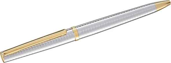 Steelpen Slim Serisi 8131 Krom Gold Tükenmez Kalem ürün görseli 1