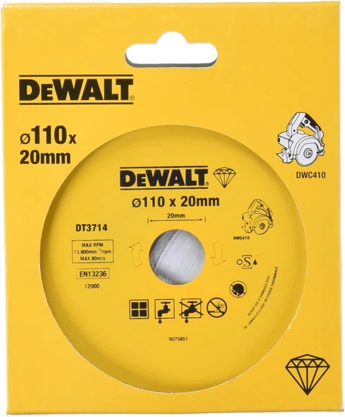 Dewalt Dt3714-Qz Elmas Disk, Fayans, 110X20 Mm ürün görseli 1