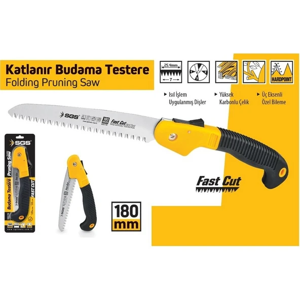 Sgs 1756 Katlanır Budama Testeresi 180Mm - Resim 2
