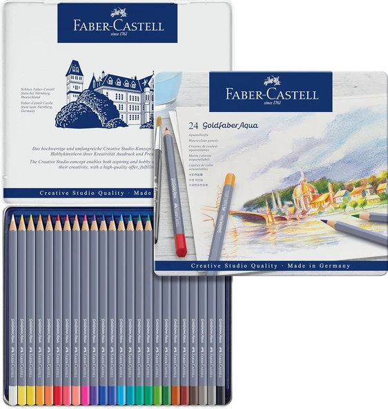 Faber-Castell Goldfaber Aqua Boya Kalemi, 24 Renk ürün görseli 1