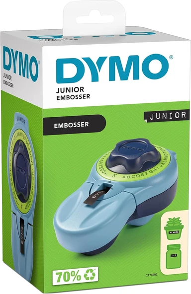 Dymo Junior Etiket Kabartma Aleti, Yetişkinler Ve Çocuklar Tarafından Rahat Kullanım Için Tasarlanmı ürün görseli 1