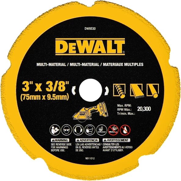 Dewalt 3 Inç Elmas Çoklu Malzeme (Dw8530) ürün görseli 1