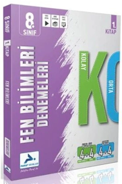 Paraf Yayınları 8. Sınıf 8. Sınıf Fen Bilimleri Kolay Orta Branş Deneme - 1. Kitap ürün görseli 1