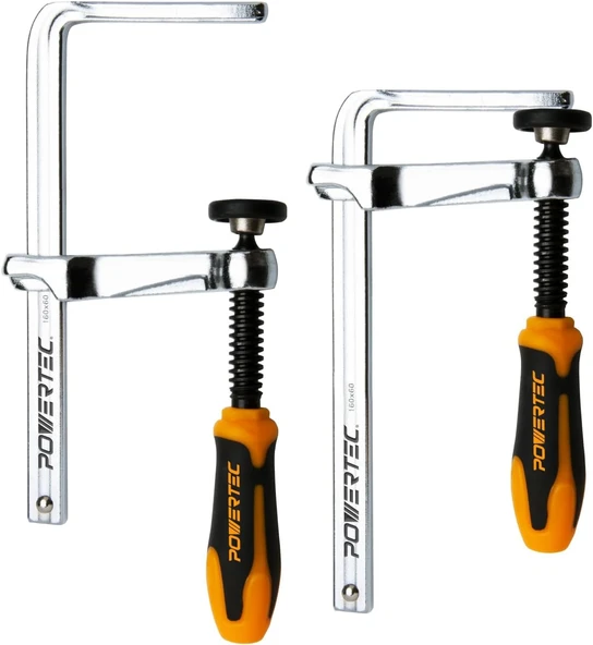 Powertec 71410 Mft Masa Ve Kılavuz Ray Sistemi Için Hızlı Vidalı Kılavuz Ray Kelepçesi, 13,7 Cm Kapa ürün görseli 1