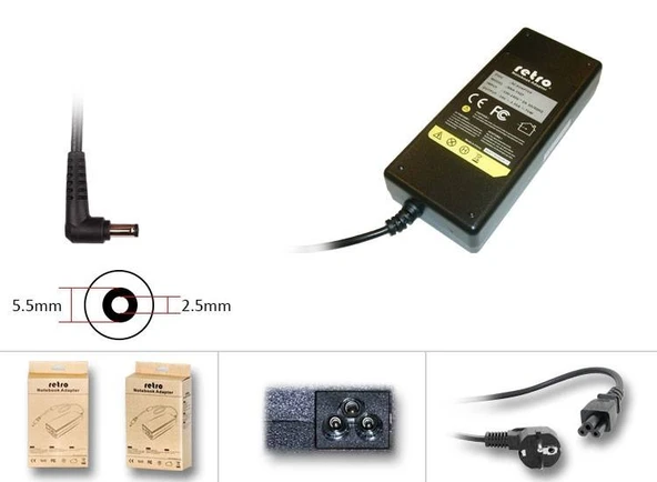 PA3468E-1ACA 19V 3.95A 75W PA3715E-1AC3 Notebook Adaptör RNA-TS07 ürün görseli 1
