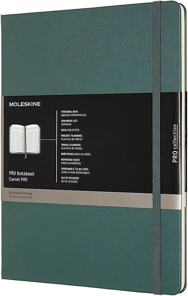 Moleskine Pro Notebook Profesyonel Çalışma Not Defteri (Elastik Kilitli Sert Kapak, Ekstra Büyük 19 ürün görseli 1