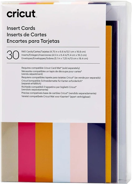 Cricut Insert Cards | Sensei | 12,1 Cm X 16,8 Cm (Cricut - Boyut R40) | 30'Lu Paket | Cricut Kart Ma ürün görseli 1