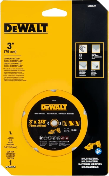 Dewalt 3 Inç Elmas Çoklu Malzeme (Dw8530) - Resim 2
