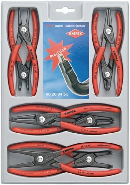 Knipex Kni002004Sb Segman Pens Seti 8 Parçalı, Kırmızı, 1 Adet ürün görseli 1